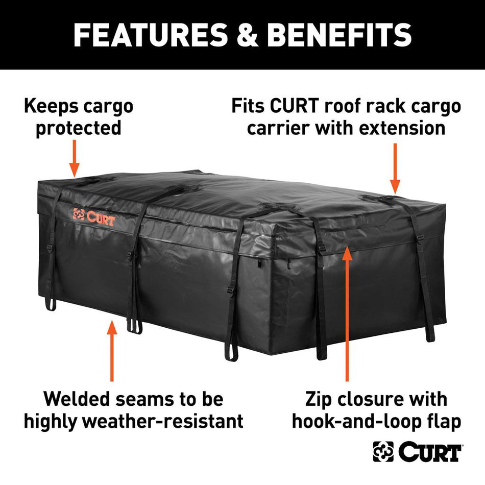 CURT Weatherproof Vinyl Cargo Bag (150cm x 86cm x 46cm)