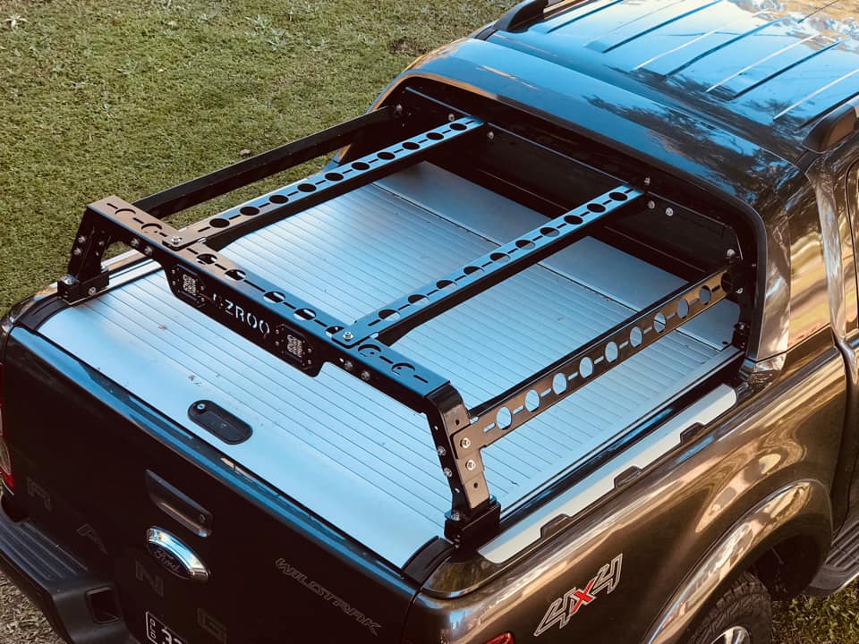 OzRoo - Ford Ranger (2015 - 2021) Wildtrak OzRoo Tub Rack - 4X4OC™ | 4x4 Offroad Centre