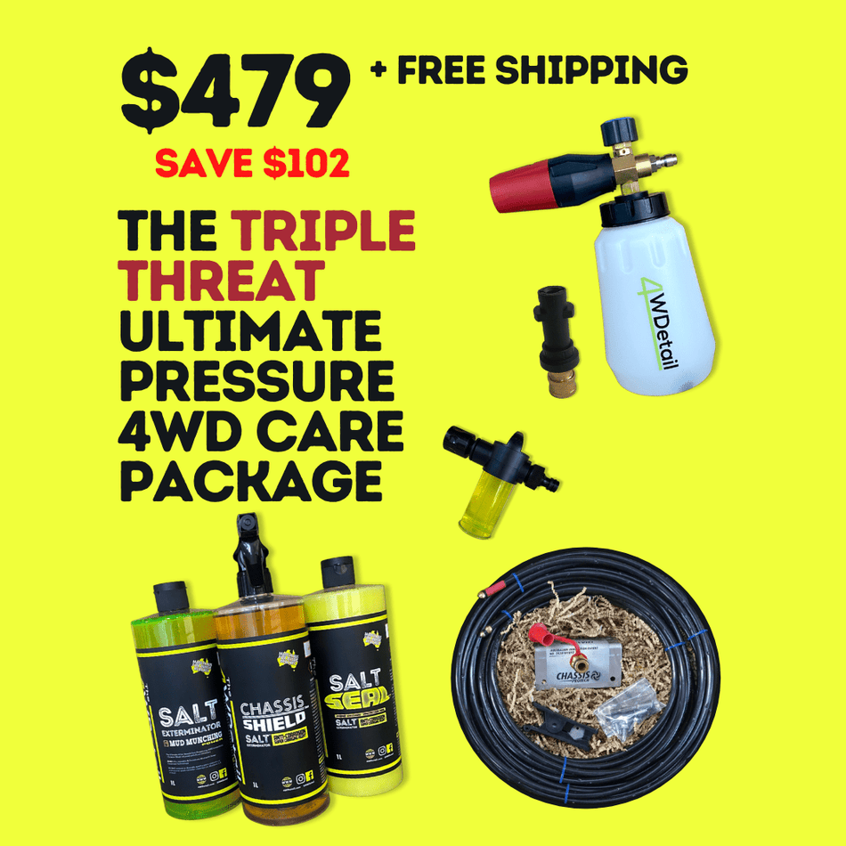 4WDetail - THE TRIPLE THREAT ULTIMATE PRESSURE 4WD CARE PACKAGE - 4X4OC™ | 4x4 Offroad Centre