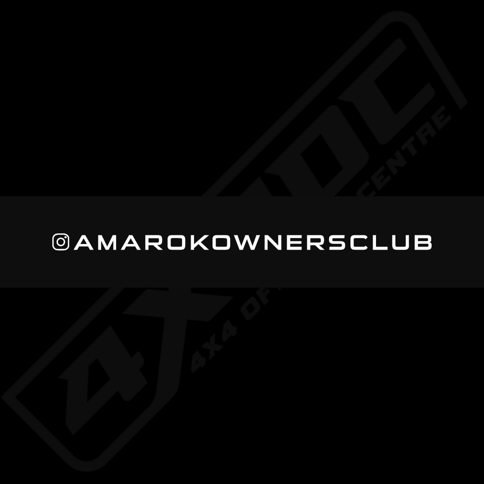 4X4OC™ - AOC Windscreen Banner | Amarok Owners Club - 4X4OC™ | 4x4 Offroad Centre