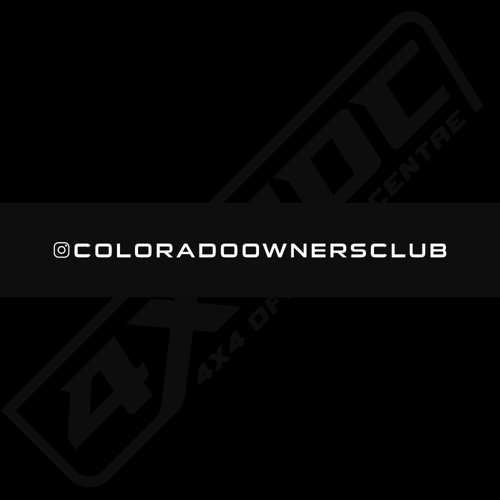 4X4OC™ - COC Windscreen Banner | Colorado Owners Club - 4X4OC™ | 4x4 Offroad Centre