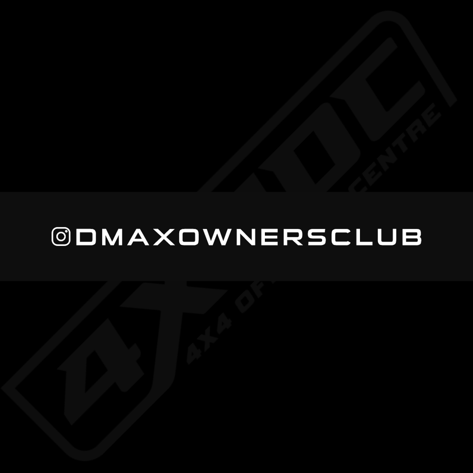 4X4OC™ - DOC Windscreen Banner | D - Max Owners Club - 4X4OC™ | 4x4 Offroad Centre