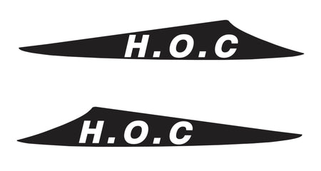 4X4OC™ - HOC Bonnet Scoop Stickers (3 FIN SCOOPS ONLY) | Hilux Owners Club - 4X4OC™ | 4x4 Offroad Centre