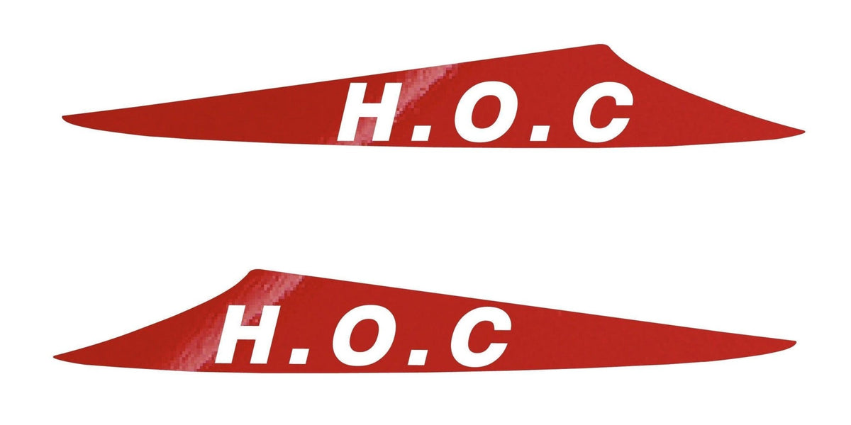 4X4OC™ - HOC Bonnet Scoop Stickers (3 FIN SCOOPS ONLY) | Hilux Owners Club - 4X4OC™ | 4x4 Offroad Centre