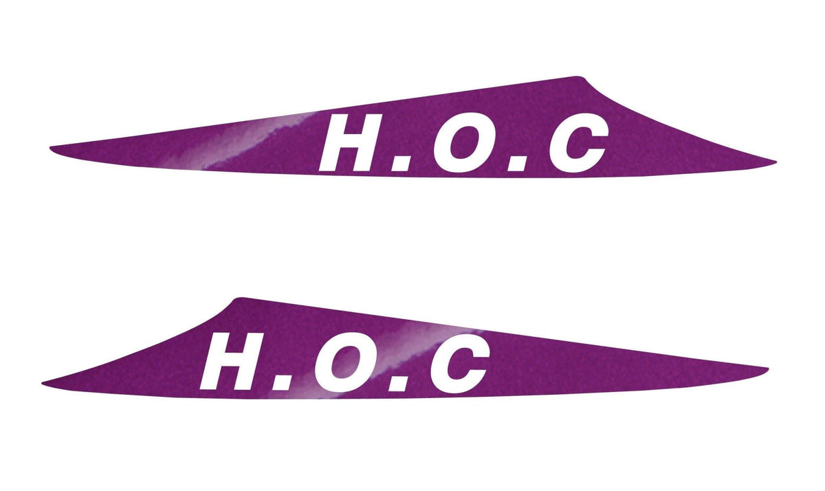 4X4OC™ - HOC Bonnet Scoop Stickers (3 FIN SCOOPS ONLY) | Hilux Owners Club - 4X4OC™ | 4x4 Offroad Centre