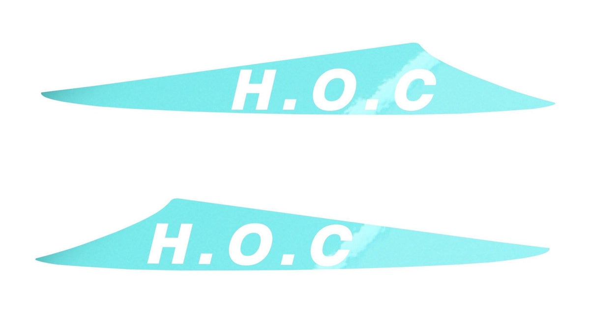 4X4OC™ - HOC Bonnet Scoop Stickers (3 FIN SCOOPS ONLY) | Hilux Owners Club - 4X4OC™ | 4x4 Offroad Centre