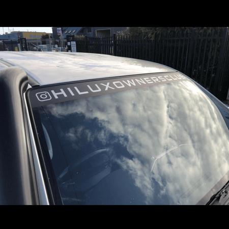 4X4OC™ - HOC Windscreen Banner (Gloss & Metallic Edition) | Hilux Owners Club - 4X4OC™ | 4x4 Offroad Centre