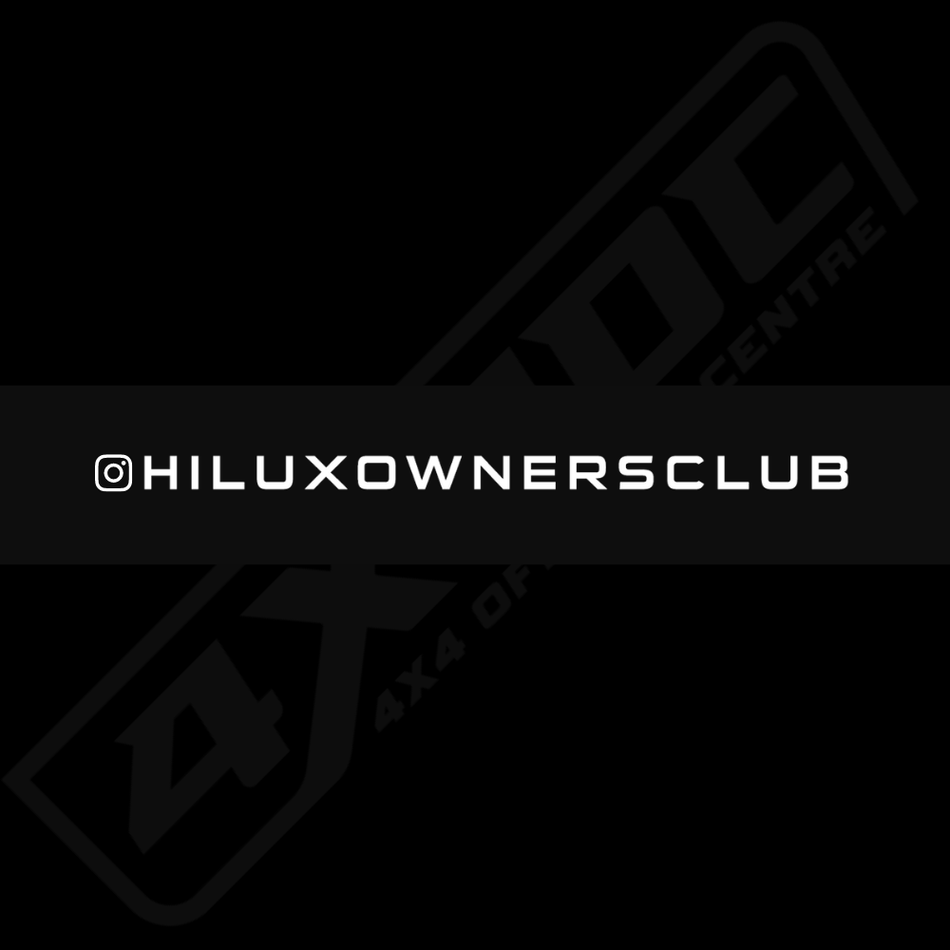 4X4OC™ - HOC Windscreen Banner (Gloss & Metallic Edition) | Hilux Owners Club - 4X4OC™ | 4x4 Offroad Centre