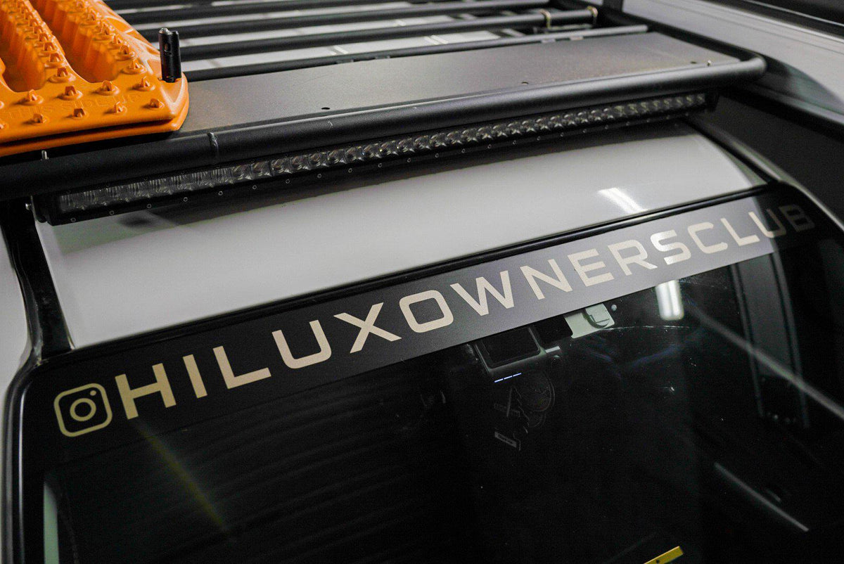 4X4OC™ - HOC Windscreen Banner (Gloss & Metallic Edition) | Hilux Owners Club - 4X4OC™ | 4x4 Offroad Centre