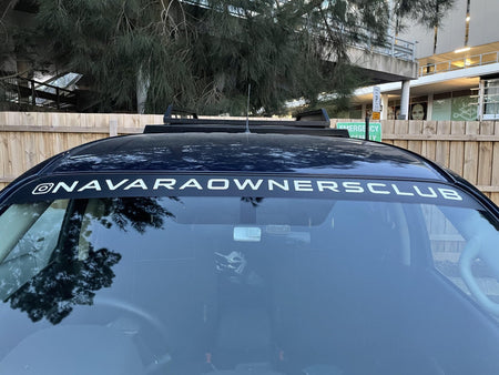 4X4OC™ - NOC Windscreen Banner | Navara Owners Club - 4X4OC™ | 4x4 Offroad Centre