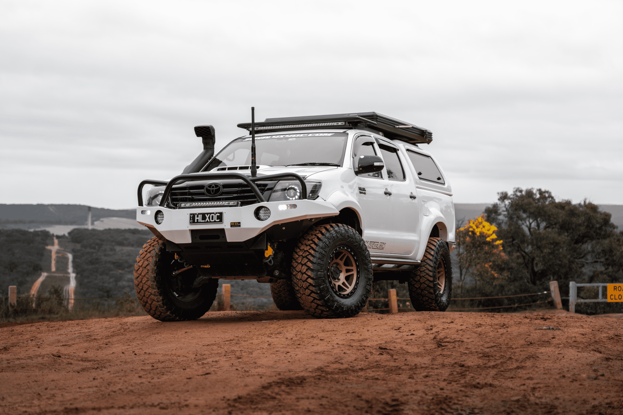 4X4OC™ - Toyota Hilux N70 ANGLED Rock Sliders / Side Steps – Powdercoated - 4X4OC™ | 4x4 Offroad Centre