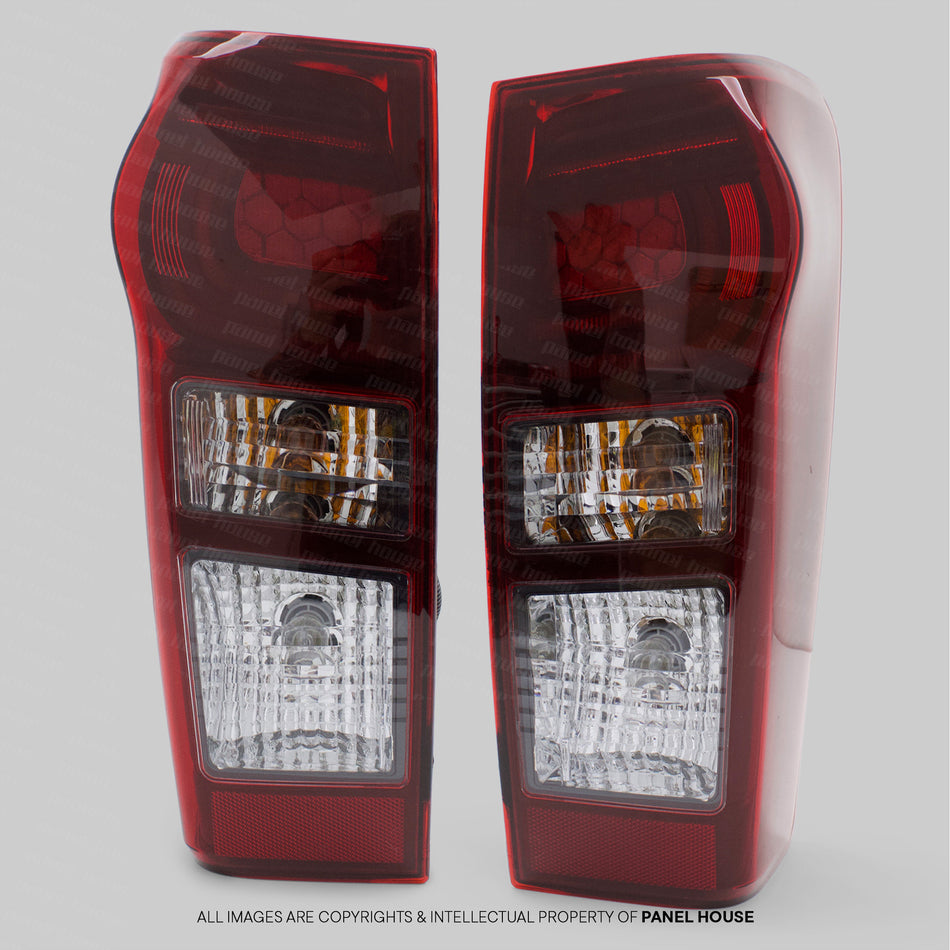 Tail Lights PAIR Tinted LED Type fits Isuzu DMAX 2014 - 2020 LS LS-U LS-M