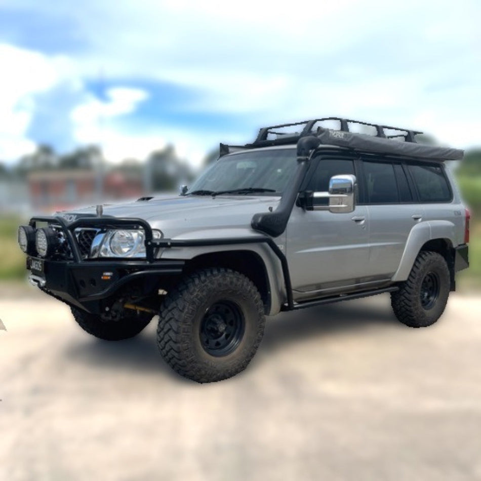 GU Nissan Patrol Traditional Rock Sliders & Rails (Bolt on) [LONG]