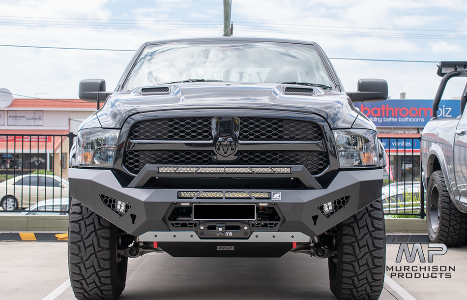 Predator bull bar, Ram 1500 DS, 2017 to current With Stealth Hoop And Light Bars