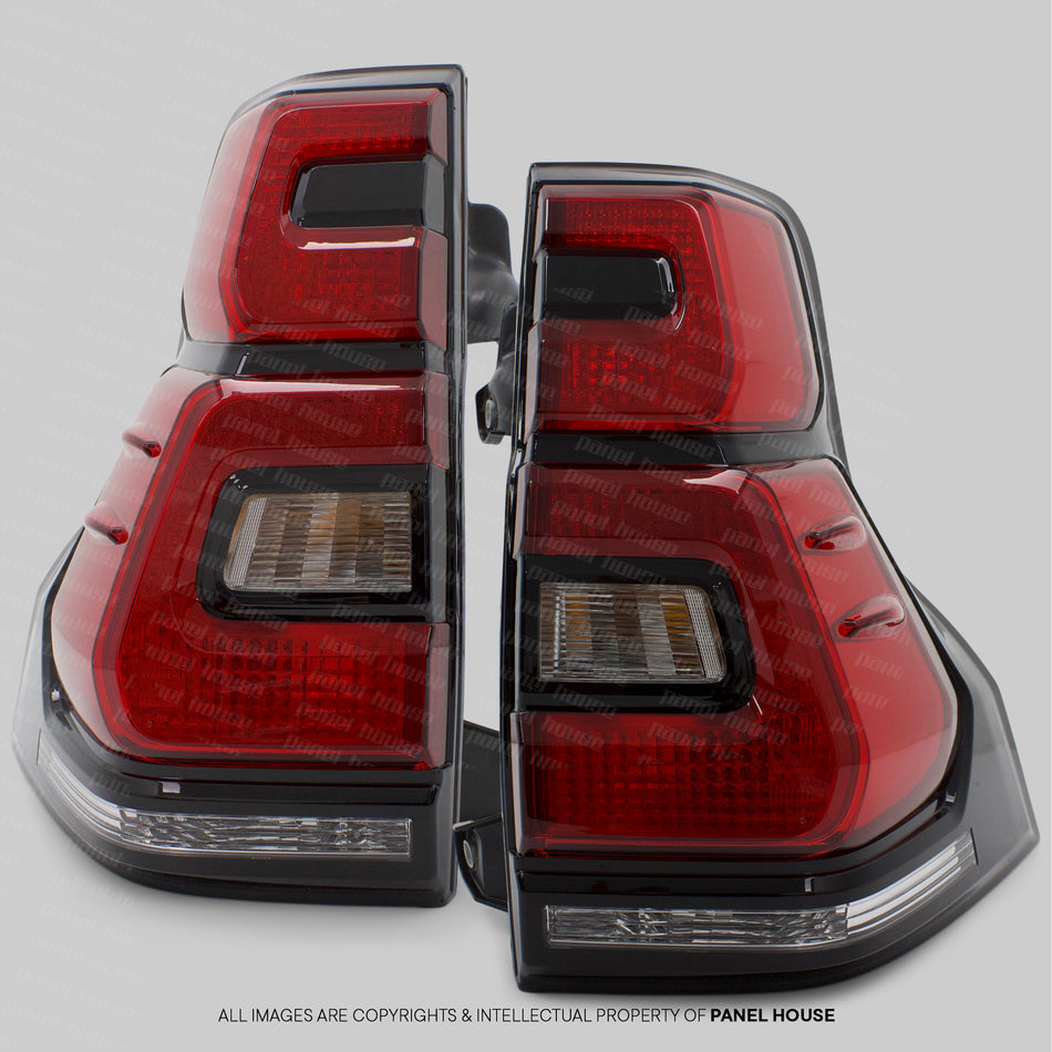 Tail Lights PAIR Fits Toyota Landcruiser Prado 150 Series 2018 - 2024 LH + RH