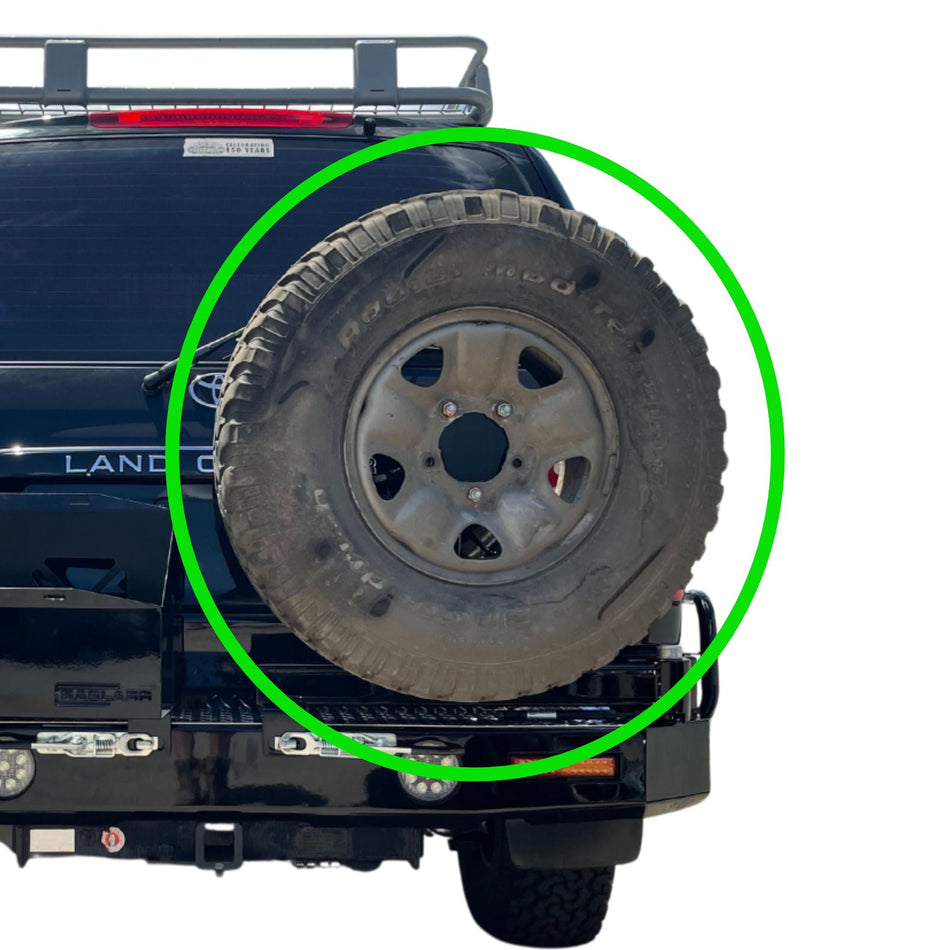 105 Series Toyota Landcruiser RHS Wheel Rear Carrier