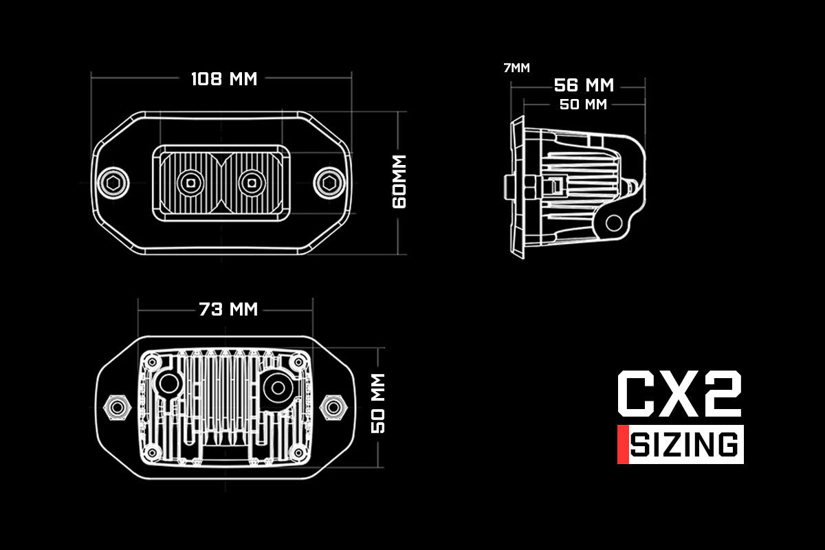 ALTIQ™ - CX2 Scene Flush Mount - LED Work Light - 4x4 Offroad Centre