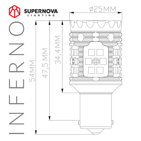 ALTIQ™ - INFERNO V2.0 - BAU15S LED Indicator (Pair) - 4X4OC™ | 4x4 Offroad Centre