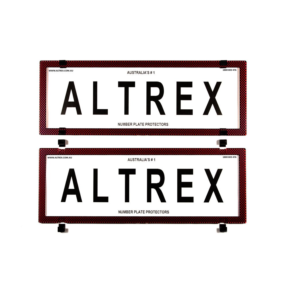 Altrex - RED CARBON FIBRE BORDER WITHOUT LINES - 6SER - 4X4OC™ | 4x4 Offroad Centre