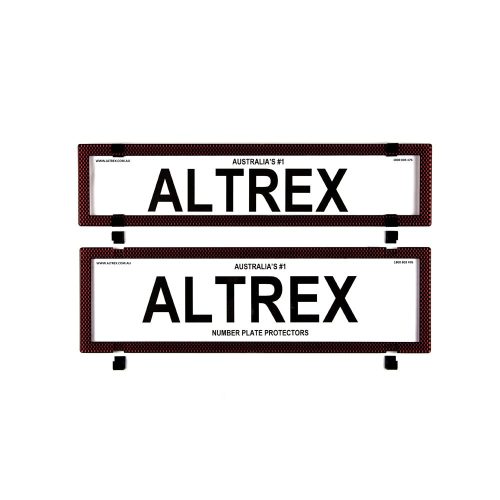 Altrex - RED CARBON FIBRE BORDER WITHOUT LINES - 6SERP - 4X4OC™ | 4x4 Offroad Centre