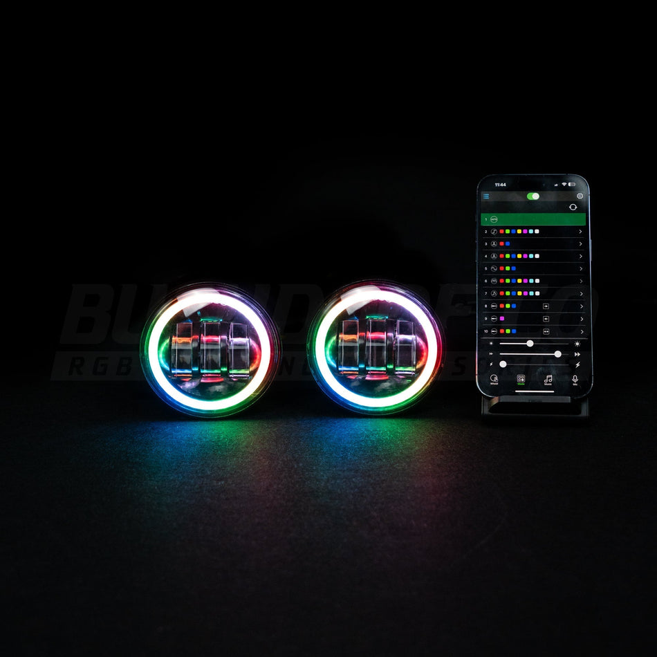 Bushdoof - 4" LED Colour Chasing Fog Lights - 4X4OC™ | 4x4 Offroad Centre