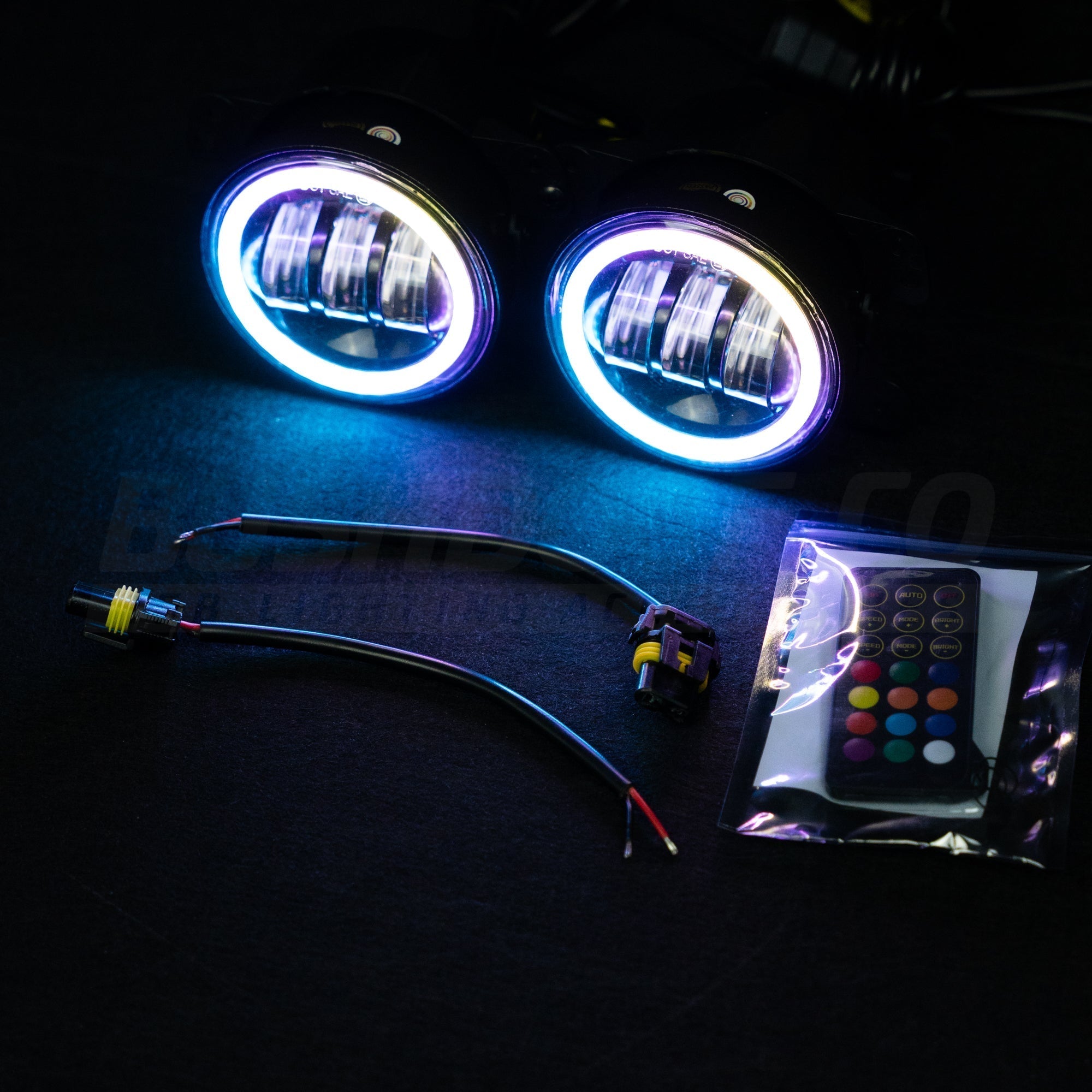 Bushdoof - 4" LED Colour Chasing Fog Lights - 4X4OC™ | 4x4 Offroad Centre