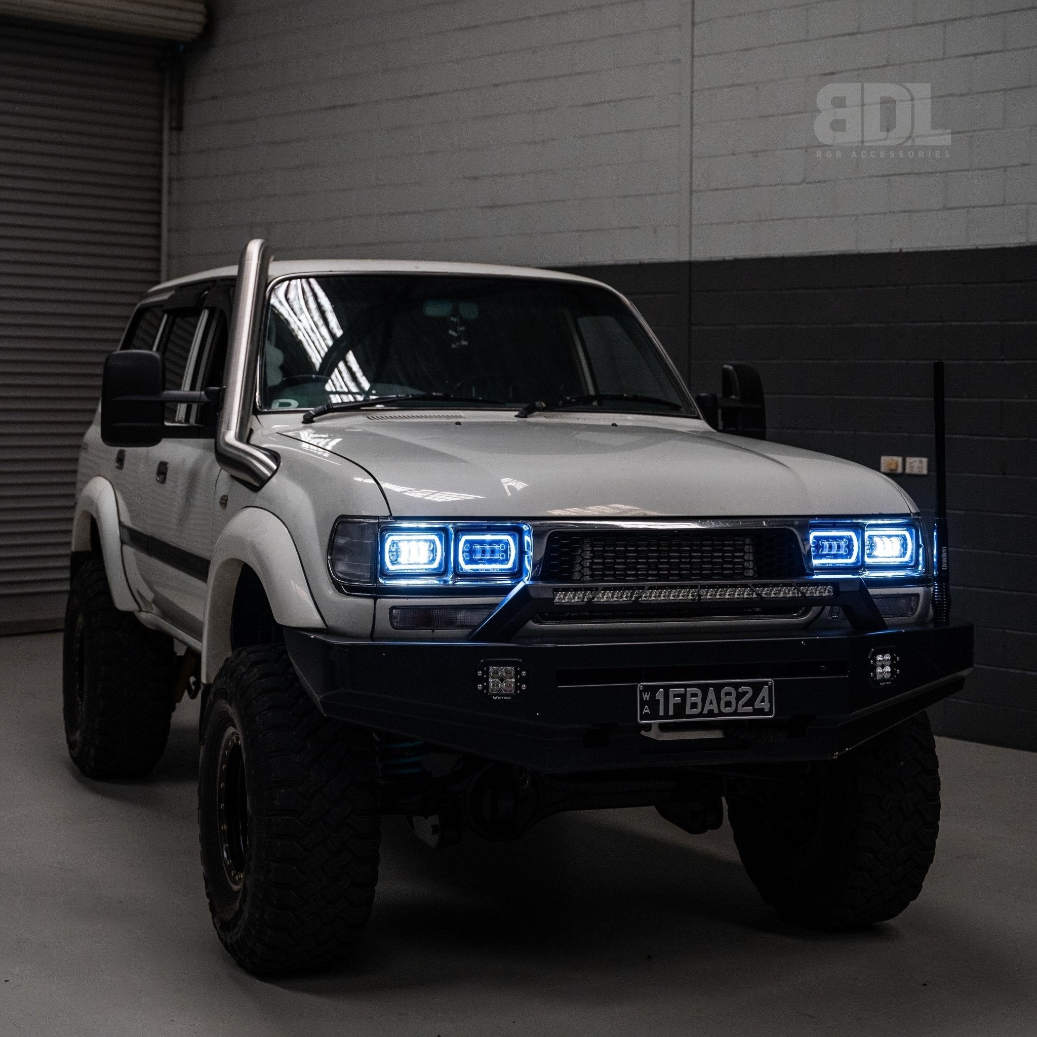 Bushdoof - 4X6" LED Colour Chasing Headlights - 4X4OC™ | 4x4 Offroad Centre