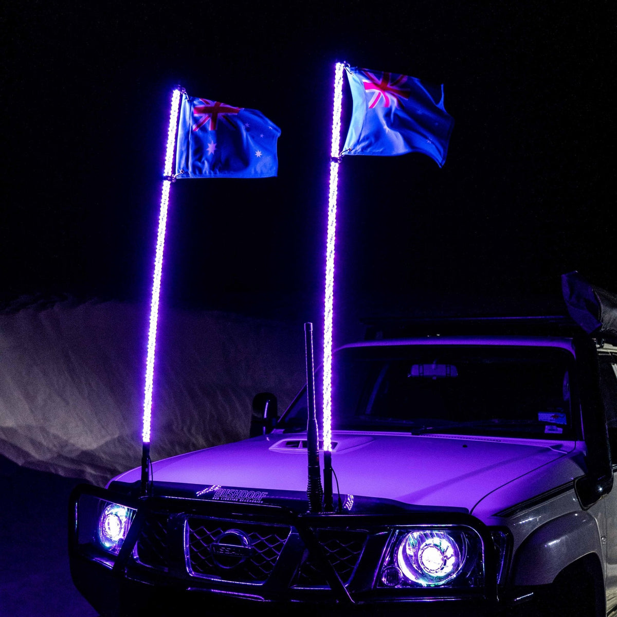 Bushdoof - 6ft LED Whip Lights - 4X4OC™ | 4x4 Offroad Centre