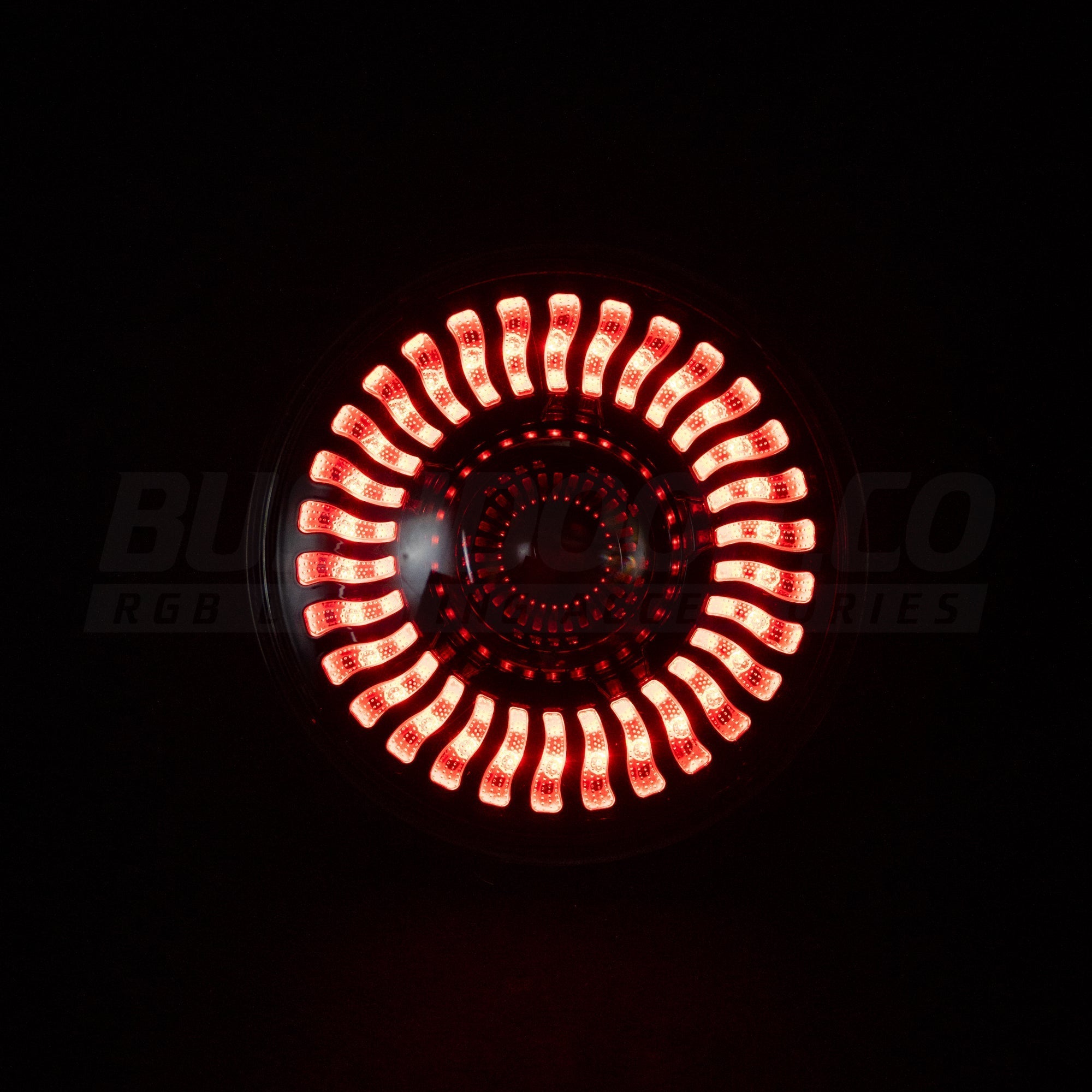 Bushdoof - 7" 'Firewheel' LED Colour Chasing Headlights - 4X4OC™ | 4x4 Offroad Centre