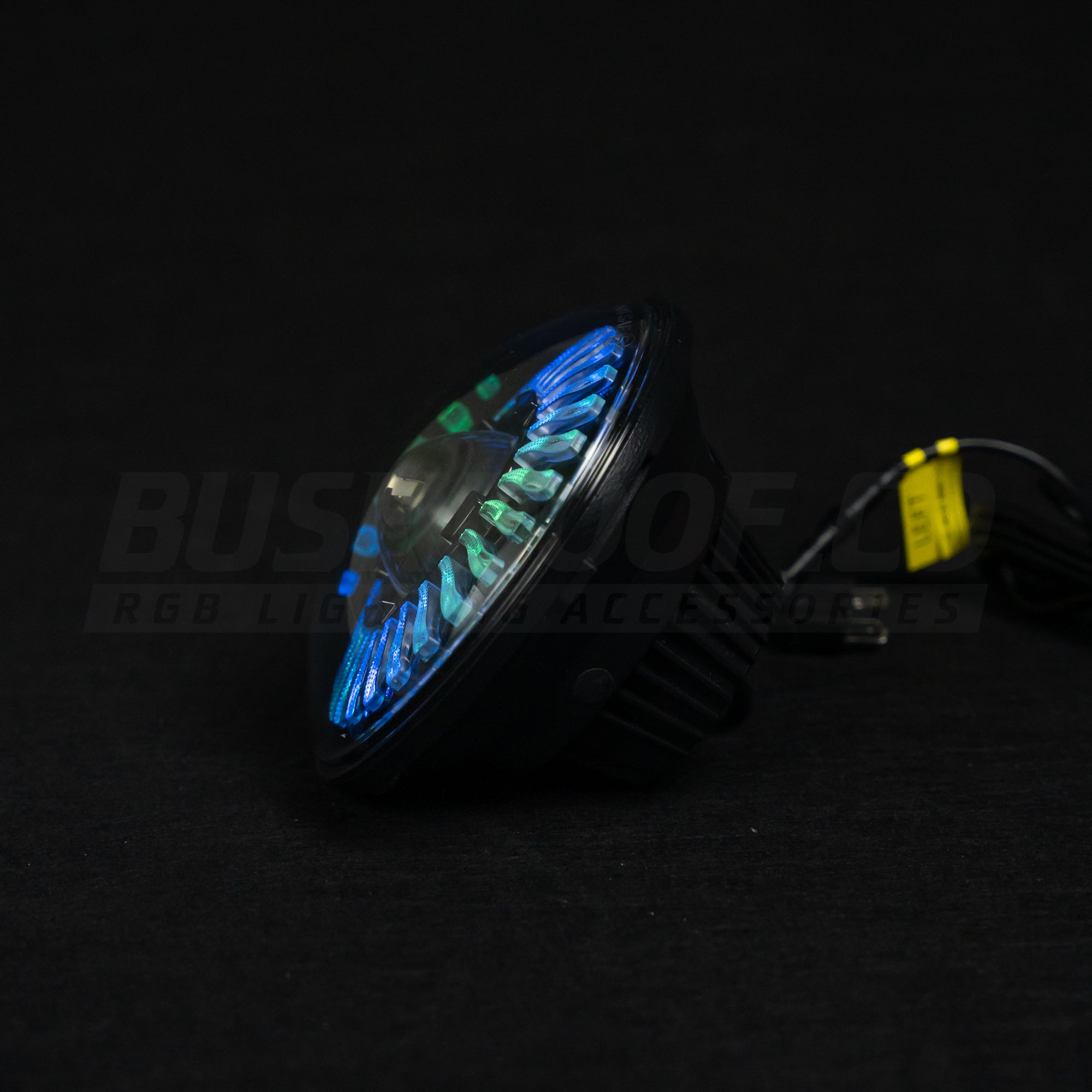 Bushdoof - 7" 'Firewheel' LED Colour Chasing Headlights - 4X4OC™ | 4x4 Offroad Centre