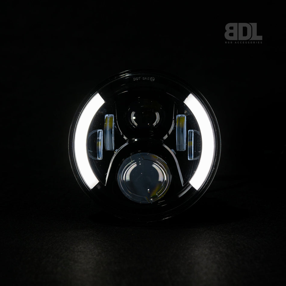 Bushdoof - 7" LED 'Angel Wing' Headlights - 4X4OC™ | 4x4 Offroad Centre