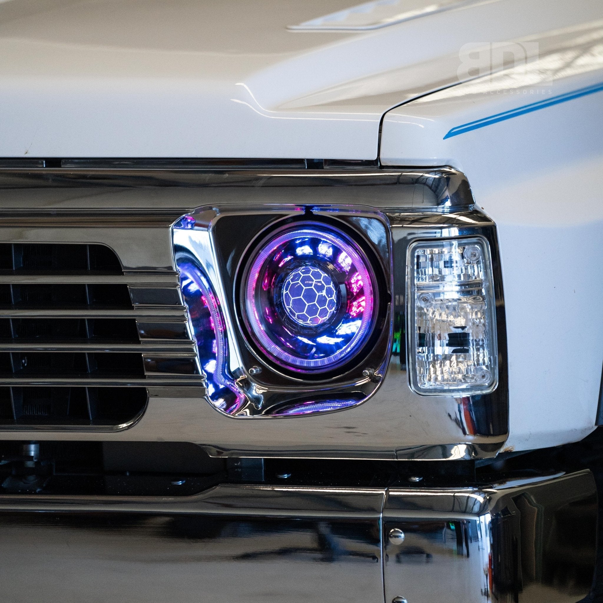 Bushdoof - 7" 'Turbine' Bi - LED Headlights - 4X4OC™ | 4x4 Offroad Centre