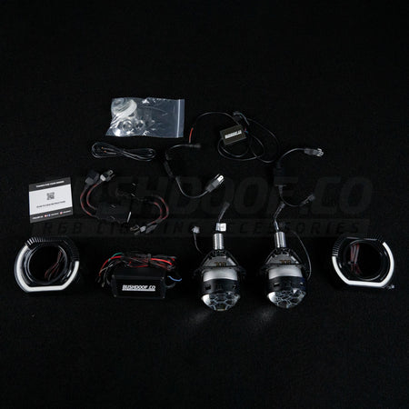 Bushdoof - Bi - LED 'Angry Eye' Headlight Retrofit DIY Kit - 4X4OC™ | 4x4 Offroad Centre