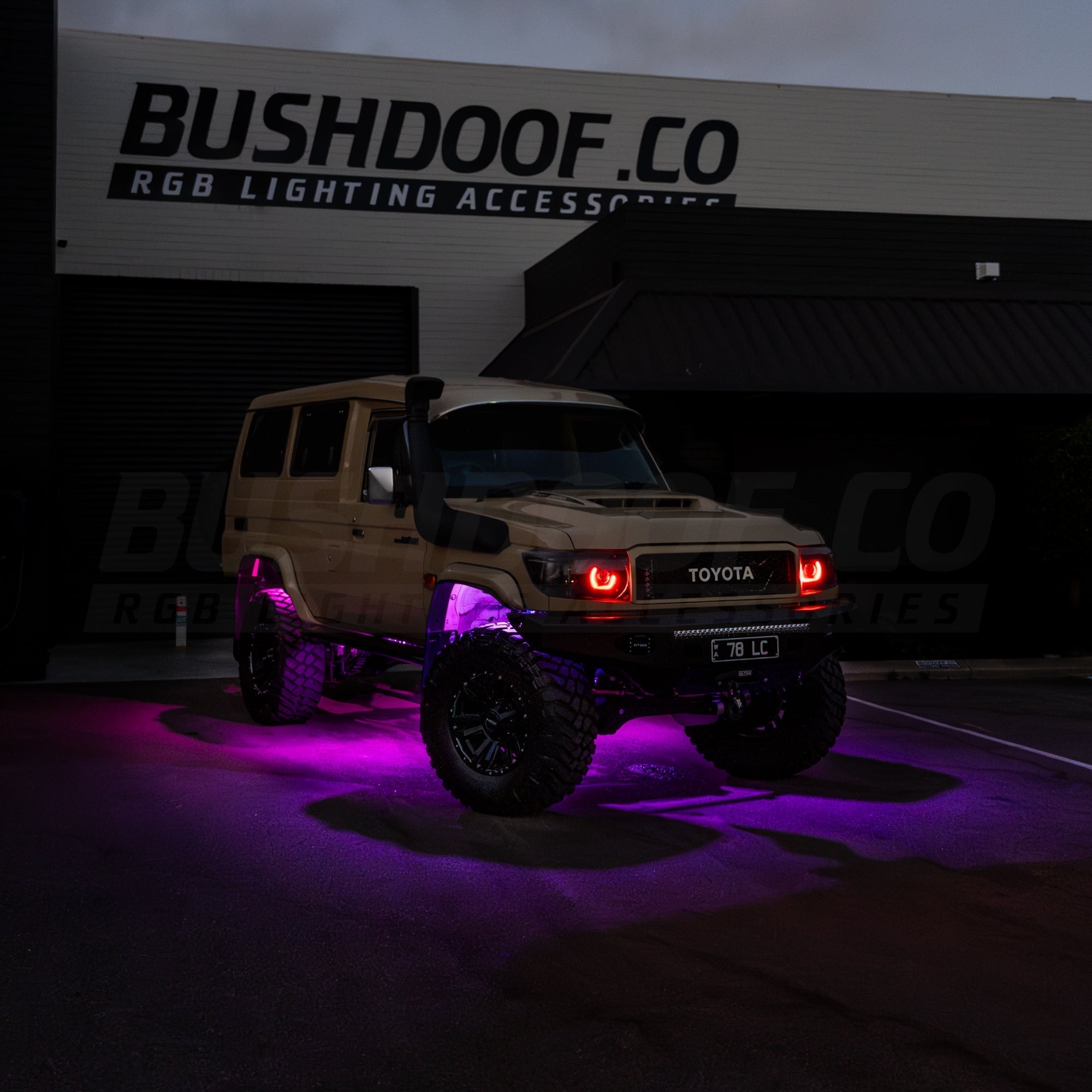 Bushdoof - Chasing RGB Rock Lights - 6 Pack - 4X4OC™ | 4x4 Offroad Centre