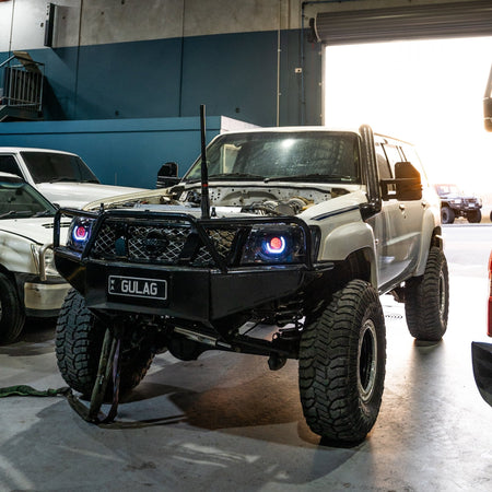 Bushdoof - Nissan Patrol S4 Bi - LED Projector Headlights - 4X4OC™ | 4x4 Offroad Centre