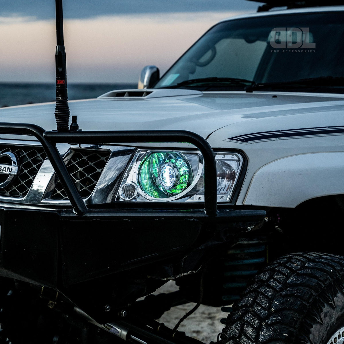 Bushdoof - Nissan Patrol S4 Bi - LED Projector Headlights - 4X4OC™ | 4x4 Offroad Centre