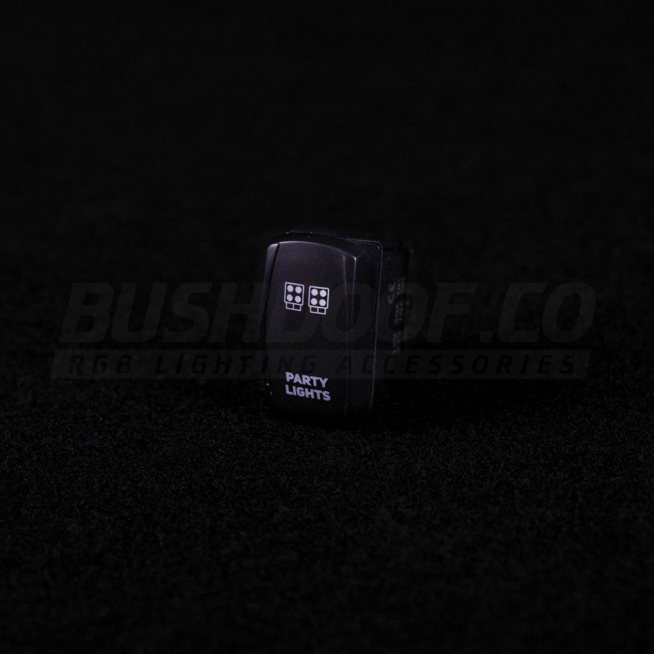 Bushdoof - Party Light 5 Pin Rocker Switch - 4X4OC™ | 4x4 Offroad Centre