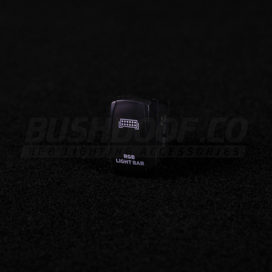 Bushdoof - RGB Light Bar 5 Pin Rocker Switch - 4X4OC™ | 4x4 Offroad Centre