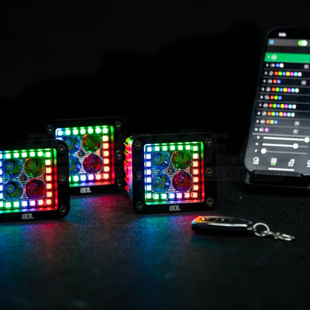 Bushdoof - RGB Work Lights - 2 Pack - 4X4OC™ | 4x4 Offroad Centre