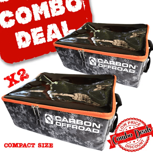 Carbon Offroad - 2 x Carbon Gear Cube Storage and Recovery Bag Combo - Compact size - 4X4OC™ | 4x4 Offroad Centre