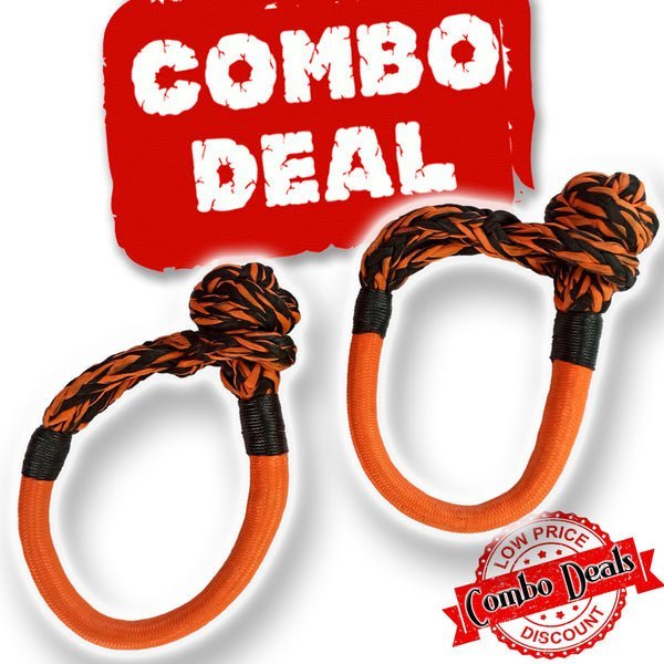 Carbon Offroad - 2 x Carbon Monkey Fist 13T Soft Shackle Combo Deal - 4X4OC™ | 4x4 Offroad Centre