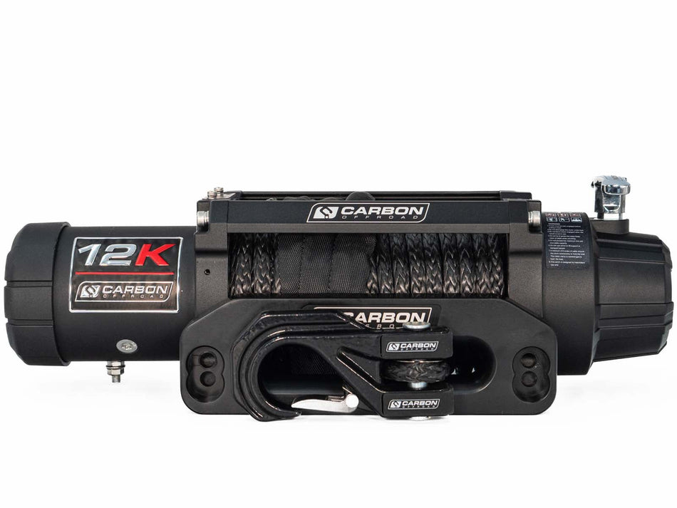 Carbon Offroad - Carbon 12K - 12000lb Winch V3 with MegaPro Hook - 4x4 Offroad Centre