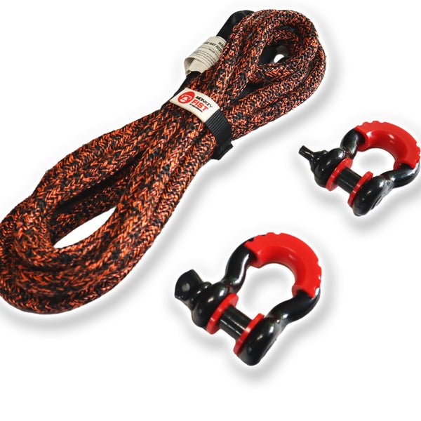 Carbon Offroad - Carbon 4m 14000kg Bridle Recovery Rope and 2 x Bow Shackle Combo Deal - 4X4OC™ | 4x4 Offroad Centre