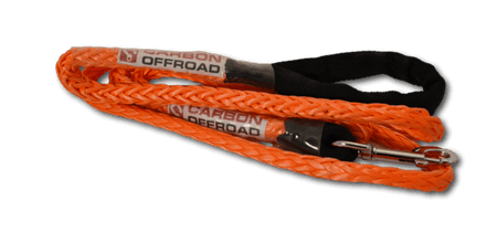 Carbon Offroad - Carbon Offroad Beastline Winch Rope Dog Lead Kit 2m x 8mm Stainless Hardware - 4X4OC™ | 4x4 Offroad Centre