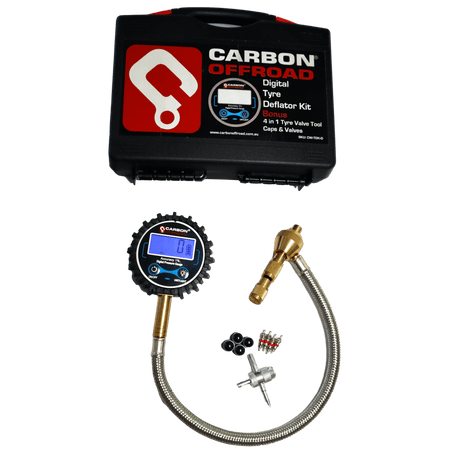 Carbon Offroad - Carbon Offroad Digital Speedy Tyre Deflator/ Pressure Gauge - 4X4OC™ | 4x4 Offroad Centre