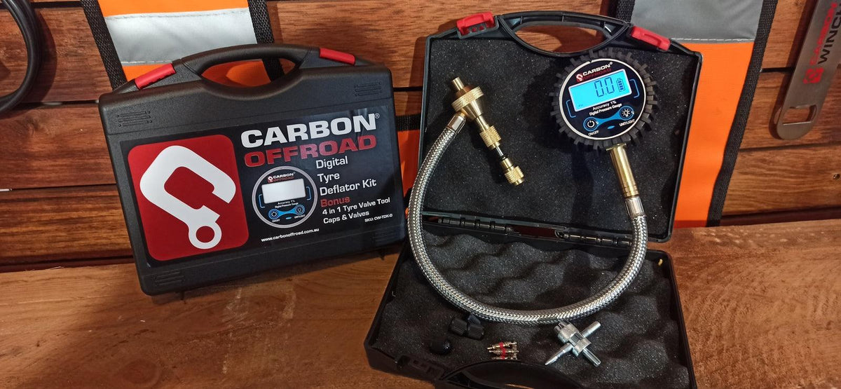 Carbon Offroad - Carbon Offroad Digital Speedy Tyre Deflator/ Pressure Gauge - 4X4OC™ | 4x4 Offroad Centre