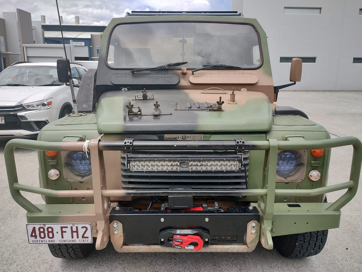 Carbon Offroad - Carbon Offroad Hidden Winch Cradle for Ex - Army Landrover Perentie 4x4 and 6x6 - 4X4OC™ | 4x4 Offroad Centre