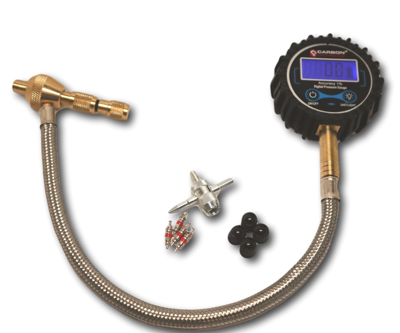 Carbon Offroad - Carbon Offroad Speedy Tyre Deflator / Pressure Gauge Analogue or Digital - 4X4OC™ | 4x4 Offroad Centre