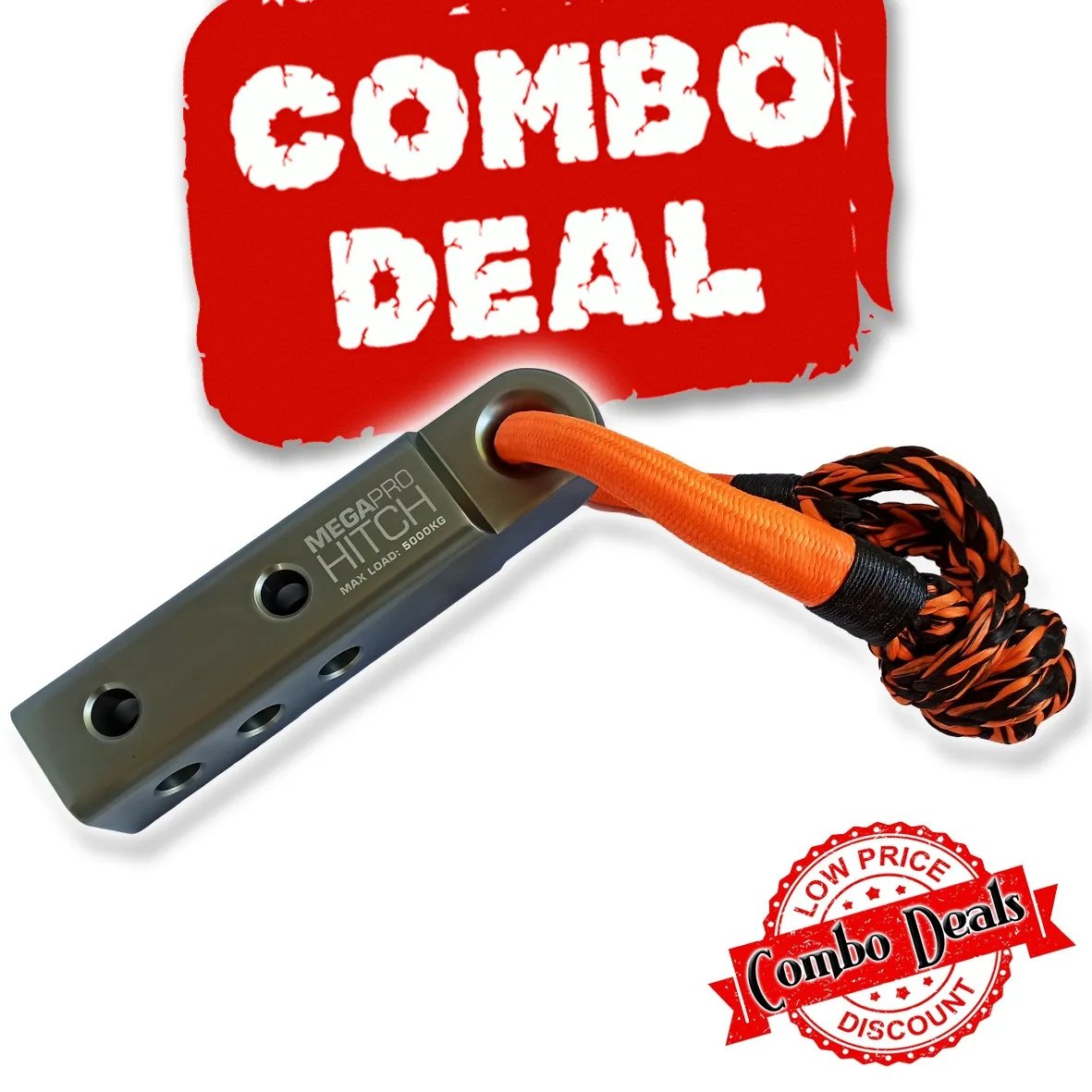 Carbon Offroad - Carbon Recovery Hitch and Soft Shackle Combo Deal - 4X4OC™ | 4x4 Offroad Centre