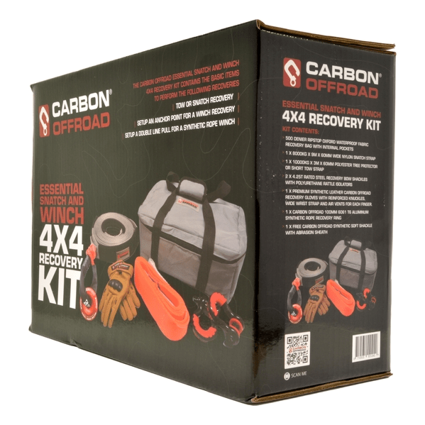 Carbon Offroad - Carbon Scout Pro - 12000lb Winch and Recovery Kit Combo - 4X4OC™ | 4x4 Offroad Centre